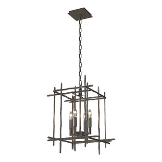 Tura Four Light Chandelier in Dark Smoke (39|101315SKT07)