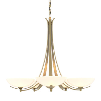 Aegis Aegis 5 Arm Chandelier in Modern Brass (39|101261SKT86GG0123)