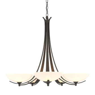 Aegis Five Light Chandelier in Dark Smoke (39|101261SKT07GG0123)