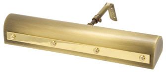 Traditional Picture Lights Two Light Picture Light in Antique Brass With Polished Brass Accents (30|TR14ABPB)
