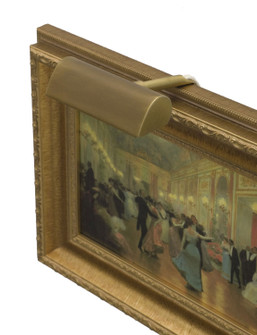 Classic Traditional One Light Picture Light in Weathered Brass (30|T476)