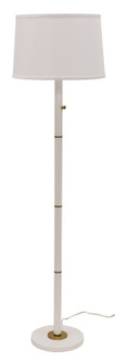 Rupert Three Light Floor Lamp in White With Weathered Brass Accents (30|RU703WT)
