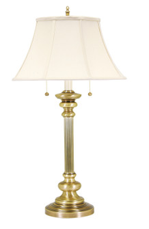 Newport Two Light Table Lamp in Antique Brass (30|N651AB)