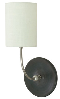 Scatchard One Light Wall Sconce in Black Matte and Satin Nickel (30|GS775SNBM)