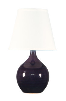 Scatchard One Light Table Lamp in Eggplant (30|GS50EG)