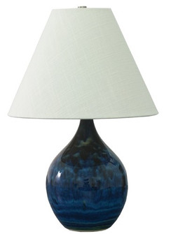 Scatchard One Light Table Lamp in Midnight Blue (30|GS200MID)