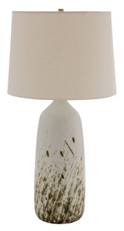 Scatchard One Light Table Lamp in Decorated White Gloss (30|GS101DWG)
