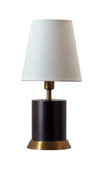 Geo One Light Table Lamp in Mahogany Bronze With Weathered Brass Accents (30|GEO311)