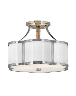 Chance LED Semi-Flush Mount in Polished Nickel (13|4443PN)