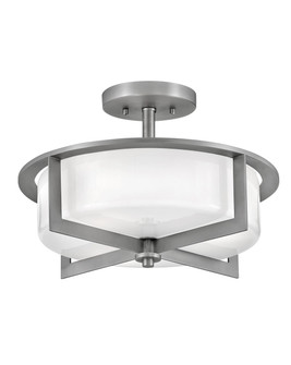 Baxley LED Semi-Flush Mount in Antique Nickel (13|42033AN)