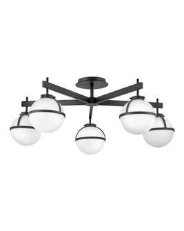 Hollis LED Semi-Flush Mount in Black (13|39674BK)