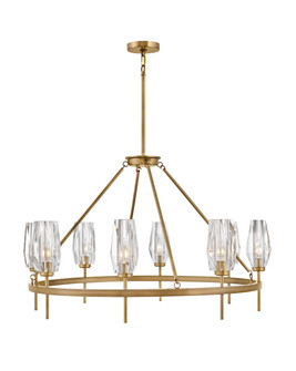 Ana LED Chandelier in Heritage Brass (13|38258HB)