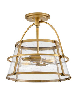 Tournon LED Semi-Flush Mount in Heritage Brass (13|38111HBHB)