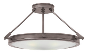 Collier LED Semi-Flush Mount in Antique Nickel (13|3382ANLED)