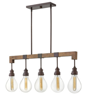 Denton LED Linear Chandelier in Industrial Iron (13|3266IN)