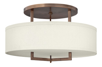 Hampton LED Semi-Flush Mount in Brushed Bronze (13|3211BRLED)