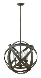 Carson LED Outdoor Chandelier in Vintage Iron (13|29703VILL)