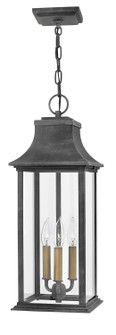 Adair LED Hanging Lantern in Aged Zinc (13|2932DZ)