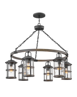 Lakehouse LED Outdoor Lantern in Aged Zinc (13|2689DZLV)