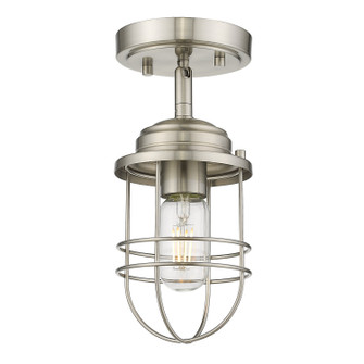 Seaport PW One Light Semi-Flush Mount in Pewter (62|9808SFPW)