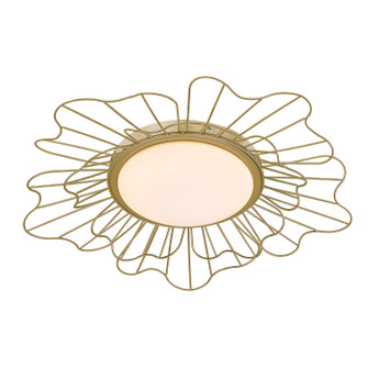 Yasmin LOG LED Flush Mount in Light Olympic Gold (62|9132FM24LOGOP)