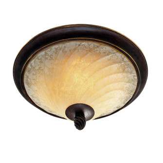 Torbellino Two Light Flush Mount in Cordoban Bronze (62|8106FMCDB)