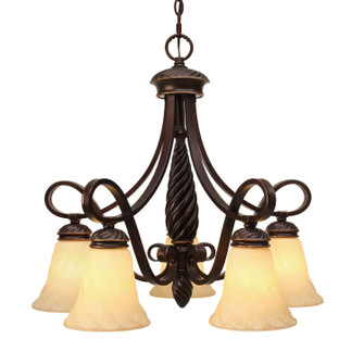 Torbellino Five Light Chandelier in Cordoban Bronze (62|8106D5CDB)