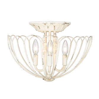 Marguerite Four Light Semi-Flush Mount in Vintage Parisian White (62|7862SFVPW)