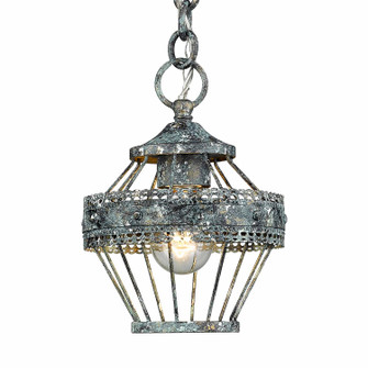 Ferris One Light Mini Pendant in Blue Verde Patina (62|7856M1LVP)