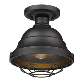 Bartlett NB One Light Outdoor Semi-Flush Mount in Natural Black (62|7316OSFNB)