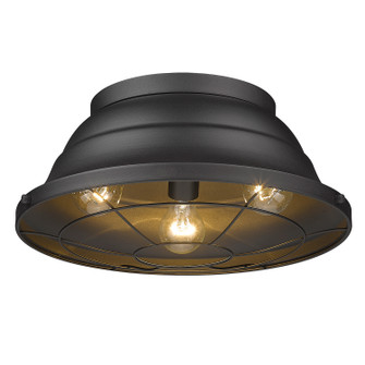 Bartlett NB Three Light Outdoor Flush Mount in Natural Black (62|7316OFMNB)