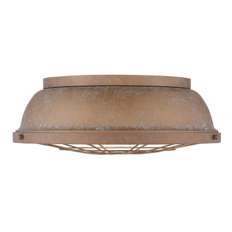 Bartlett Three Light Flush Mount in Copper Patina (62|7312FM16CP)