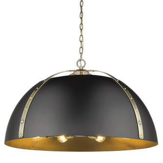 Aldrich Eight Light Pendant in Aged Brass (62|69288PABBLK)