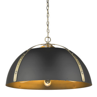 Aldrich Five Light Pendant in Aged Brass (62|69285PABBLK)