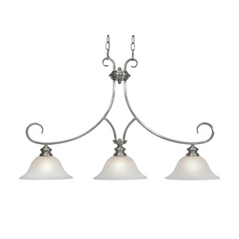 Lancaster Three Light Linear Pendant in Pewter (62|600510PW)
