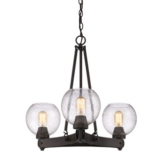 Galveston Three Light Chandelier in Rubbed Bronze (62|48553RBZSD)