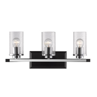 Mercer Three Light Bath Vanity in Matte Black (62|4309BA3BLKSD)