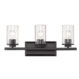 Mercer Three Light Bath Vanity in Matte Black (62|4309BA3BLKBLKSD)
