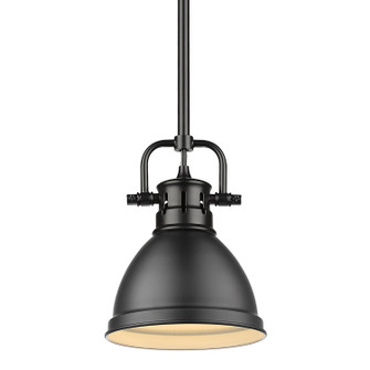 Duncan BLK One Light Mini Pendant in Matte Black (62|3604M1LBLKBLK)