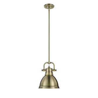 Duncan AB One Light Mini Pendant in Aged Brass (62|3604M1LABAB)