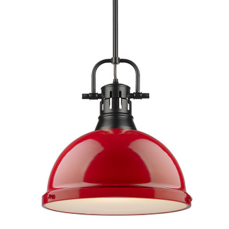 Duncan One Light Pendant in Matte Black (62|3604LBLKRD)