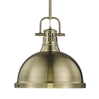 Duncan One Light Pendant in Aged Brass (62|3604LABAB)