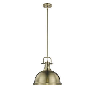 Duncan AB One Light Pendant in Aged Brass (62|3604LABAB)