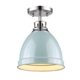 Duncan One Light Flush Mount in Chrome (62|3602FMCHSF)
