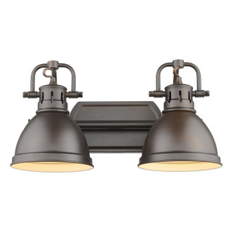 Duncan RBZ Two Light Bath Vanity in Rubbed Bronze (62|3602BA2RBZRBZ)