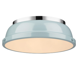 Duncan Two Light Flush Mount in Chrome (62|360214CHSF)