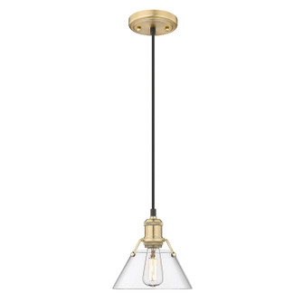 Orwell One Light Mini Pendant in Brushed Champagne Brass (62|3306SBCBCLR)