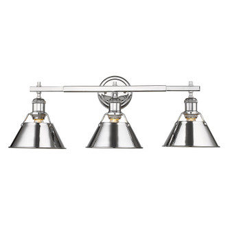 Orwell Three Light Bath Vanity in Chrome (62|3306BA3CHCH)