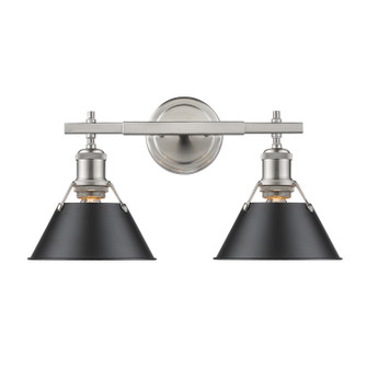 Orwell Two Light Bath Vanity in Pewter (62|3306BA2PWBLK)