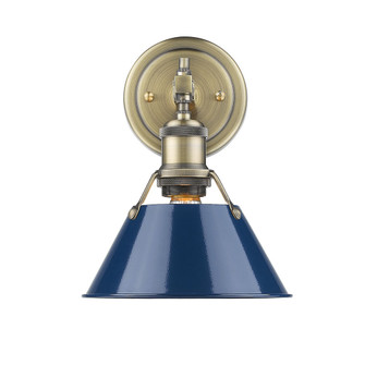 Orwell One Light Bath Vanity in Aged Brass (62|3306BA1ABNVY)